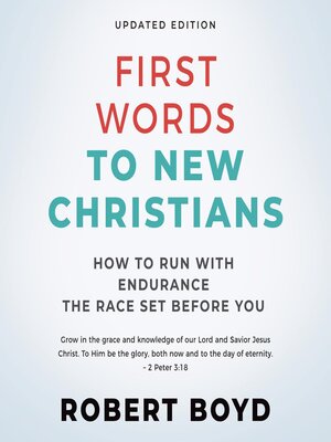 cover image of First Words to New Christians